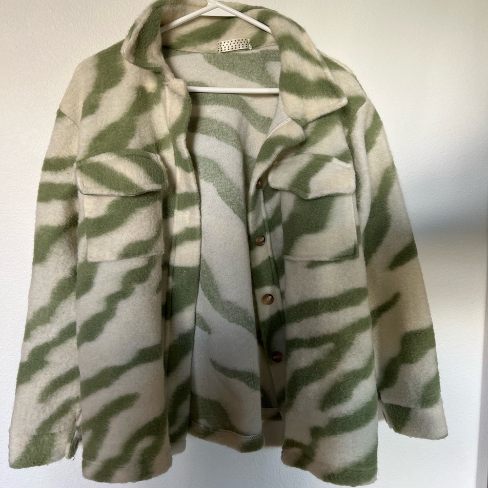 Green Zebra Coat